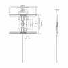 Sbox PLB-1246F Suporte fixo de parede para TV de ecrã plano 37-70 50kg