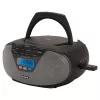 Micro-sistema de áudio Aiwa BBTU-400BK, leitor CD/MP3/FM-PLL/BT (Preto)
