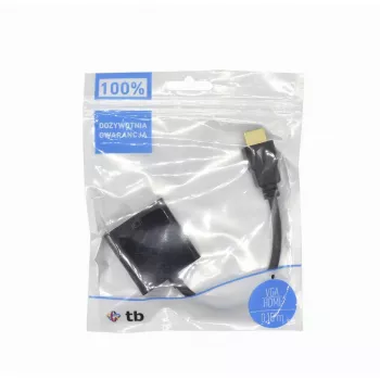 Cabo adaptador VGA para HDMI TB AKTBXVAHMVGAF15 15 cm, VGA (fêmea) para HDMI (macho)