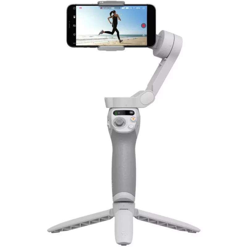 Estabilizador DJI OM SE cinzento Bluetooth incl. suporte para telemóvel bolsa carga máxima 290 g