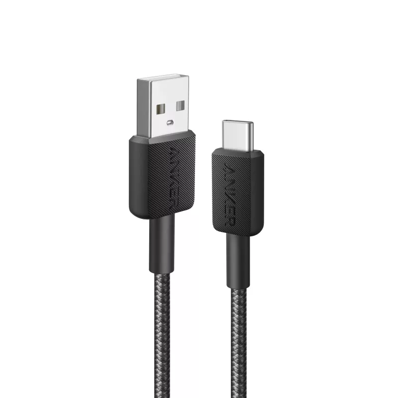 Cabo Anker Innovations 322 USB-A para USB-C nylon 1,8M preto - Cabo - Digital/Dados
