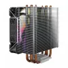 Dissipador de CPU SAVIO SAVGCOVORTEXX2ARGB com 4 heatpipes, ventoinha ARGB de 120 mm, preto