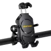 Suporte passivo UleFone Armor Mount Pro para telemóveis — suporte, para bicicleta e trotinete, preto