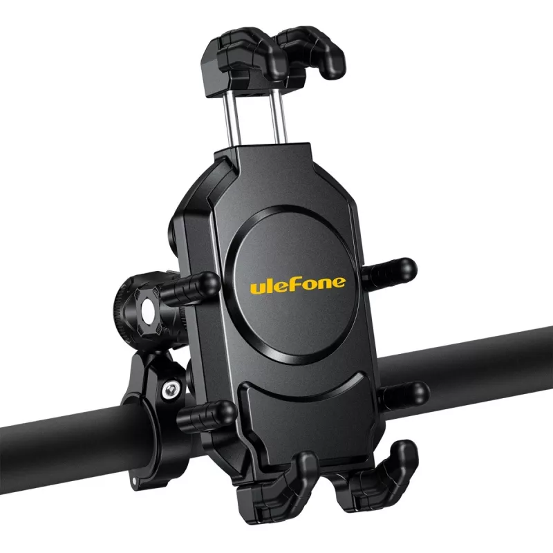 Suporte passivo UleFone Armor Mount Pro para telemóveis — suporte, para bicicleta e trotinete, preto