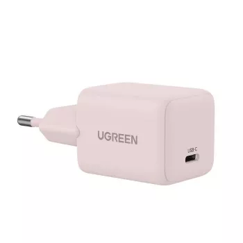 Fonte de alimentação UGREEN X512 20W USB-C carregamento rápido PD, rosa, entrada 100–240V, 1× USB-C