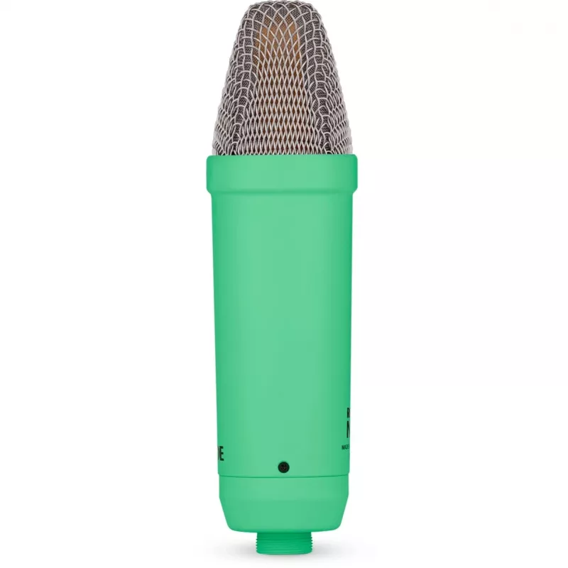 NT1 Signature + cabo XLR + braço de estúdio de secretária, microfone verde-claro, bundle
