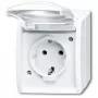 Tomada Busch-Jaeger 2083-0-0834 CEE 7/3 2P+E 250V 16A IP44 branco