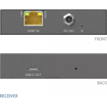 Recetor AV PureLink PT-HDBT-1020C-RX com suporte 4K e entrada HDBaseT