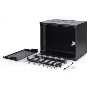 DIGITUS Conjunto de rede SOHO Pro, 483 mm (19 polegadas) - 9HE, 540 x 400 mm (L x P)