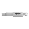 Eaton Tripp Lite Series cabo de sincronização/carregamento USB-A para Lightning (M/M) - certificado MFi, branco, 3 ft. (0,9 m) - cabo de dados/alimentação - USB macho para Lightnin