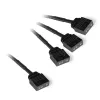 Cabo divisor RGB em Y Alphacool 18707 5V preto 600mm