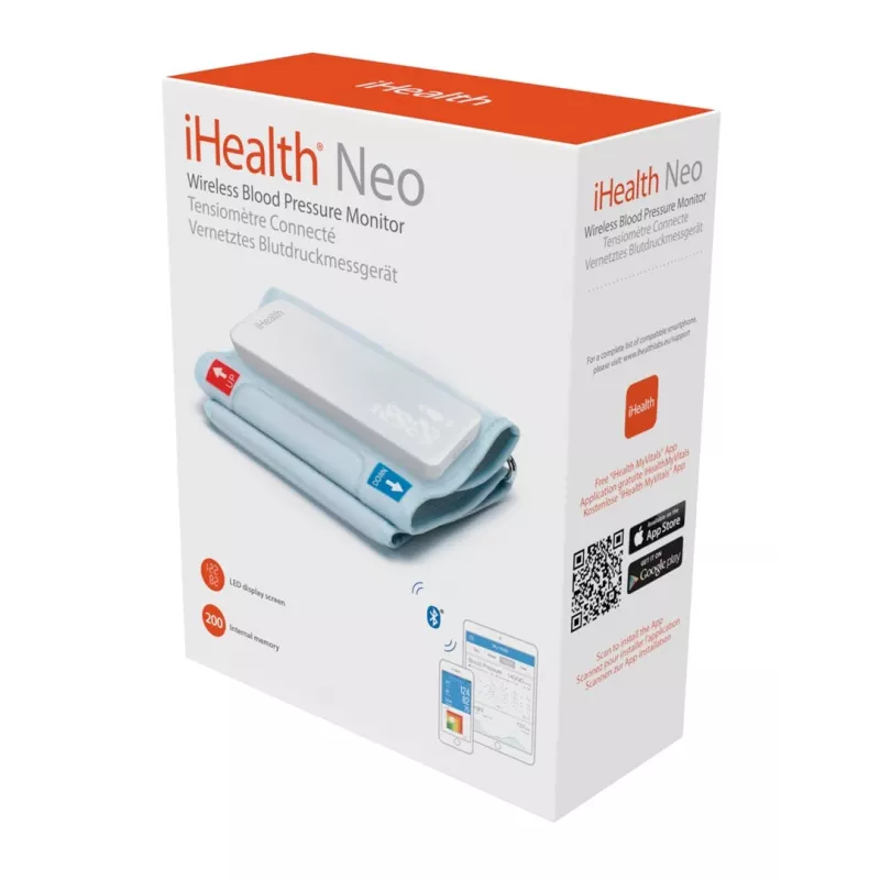 Medidor de tensão arterial de braço inteligente iHealth Neo iHealth
