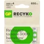 Pilha recarregável GP ReCyko Micro AAA 650 mAh 1,2 V