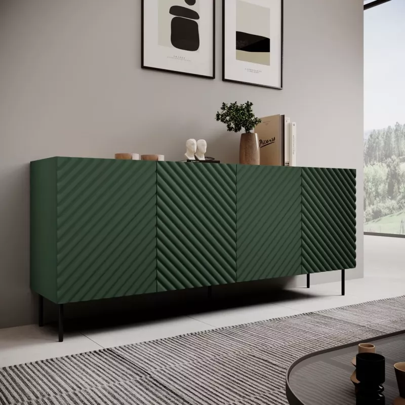 Cómoda 4D2SZ ONDA 200x45xH85 verde