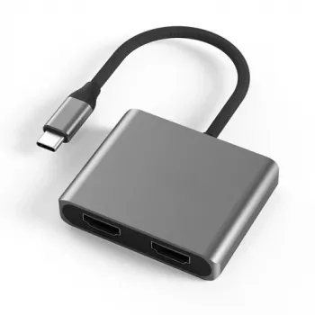 Adaptador USB Type-C - 2x HDMI 4K