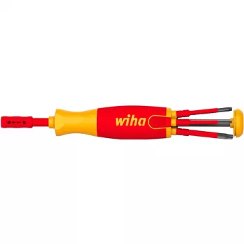 Conjunto de chaves de fendas wiha 41157 LiftUp electric, isolado vermelho/amarelo, 7 peças