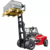 Empilhador Linde HT160 com palete (vermelho/preto, incl. 3 caixas de grelha)