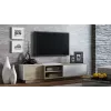 Móvel de TV Cama SIGMA1 180 carvalho Sonoma/branco brilhante