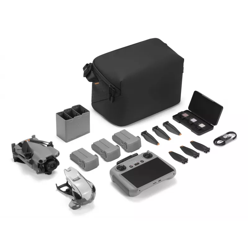 DJI MINI 5 PRO Fly More Combo (RC2) drone leve 249g com sensor de 50MP, Lidar, 3 baterias, comando com ecrã
