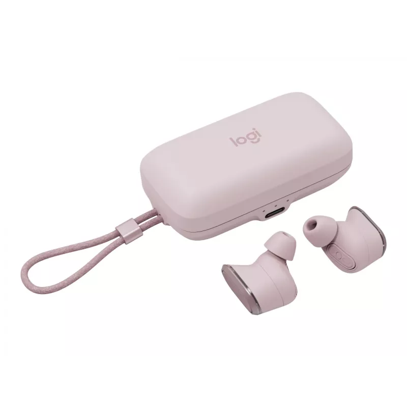 Logitech Zone True Wireless, auscultadores in-ear, ANC, rosé, rosa, in-ear, Bluetooth, 985-001090