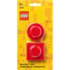 Conjunto de ímanes Room Copenhagen, modelo 40101730 (vermelho) – ímanes decorativos estilo LEGO