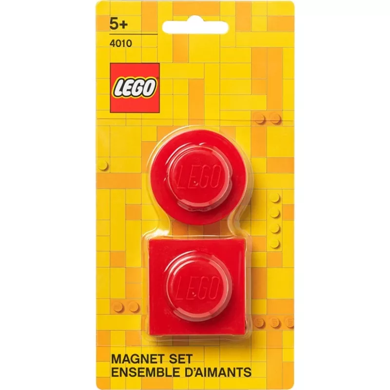 Conjunto de ímanes Room Copenhagen, modelo 40101730 (vermelho) – ímanes decorativos estilo LEGO