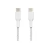 Belkin BOOST CHARGE - Cabo USB - 24 pin USB-C (M) para 24 pin USB-C (M) - USB 2.0 - 2 m - Branco
