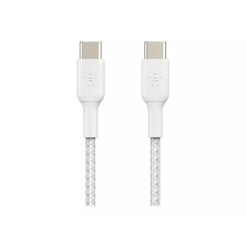 Belkin BOOST CHARGE - Cabo USB - 24 pin USB-C (M) para 24 pin USB-C (M) - USB 2.0 - 2 m - Branco