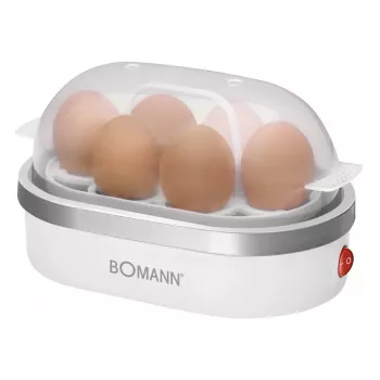 Ovoqueira Bomann EK 5022 CB 6 ovos 400 W prateado transparente branco