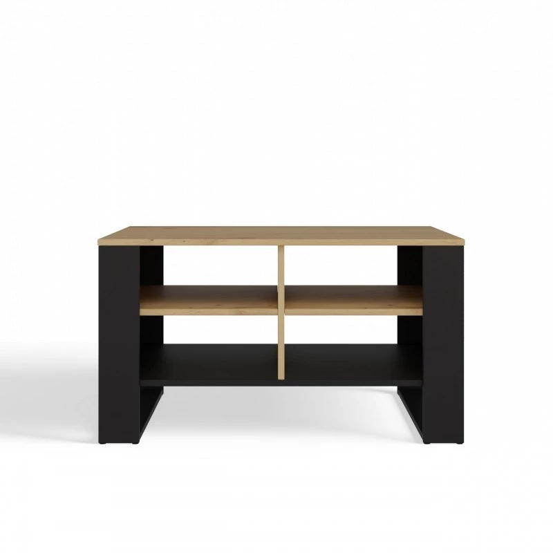Mesa de centro top e shop Topeshop STOLIK KAWOWY ŁAWA MODERN 4P carvalho Artisan preto