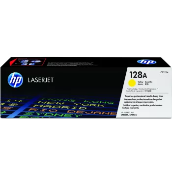Cartucho de toner HP 128A amarelo original LaserJet, 1300 páginas, amarelo, 1 unid.