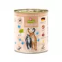 Comida húmida para gatos Fox4Pets DeliCATessen Pur vitela 800 g lata, adulto, alimento completo, hipoalergénico, sem glúten e soja