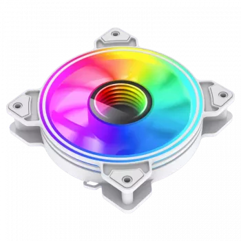 Gamemax | Ventoinha de caixa | DUAL RING INFINITY | Branco