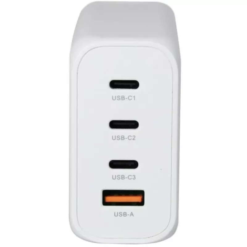 Fonte de alimentação ALLNET PSU-GaNPD-USB-1A3C-200W — carregador USB GaN 200W, 1× USB-A, 3× USB-C