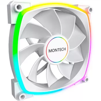 Ventoinha de caixa Montech RX140 PWM 140 mm ARGB - branca