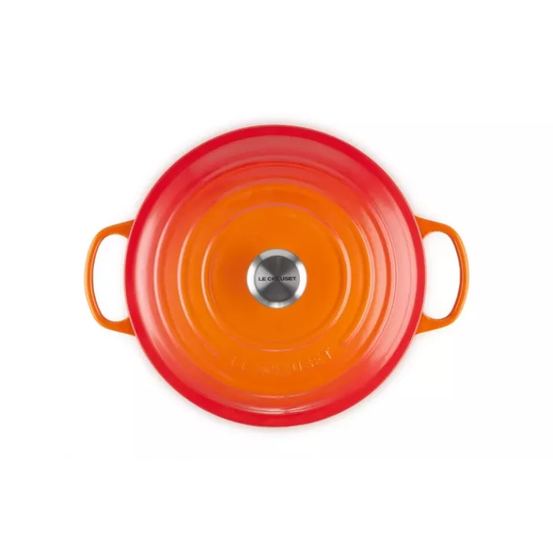 Le Creuset 21177280902430 6,7 L panela redonda laranja, vermelho