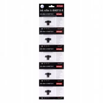 Rolo de tinta para impressora ActiveJet A-IR40T para impressoras de jato de tinta, versão Supreme, impressão a vermelho, pack de 5