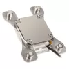 Waterblock Aqua-Computer 21716 — acrílico/níquel, 111×75×22 mm, prateado/branco