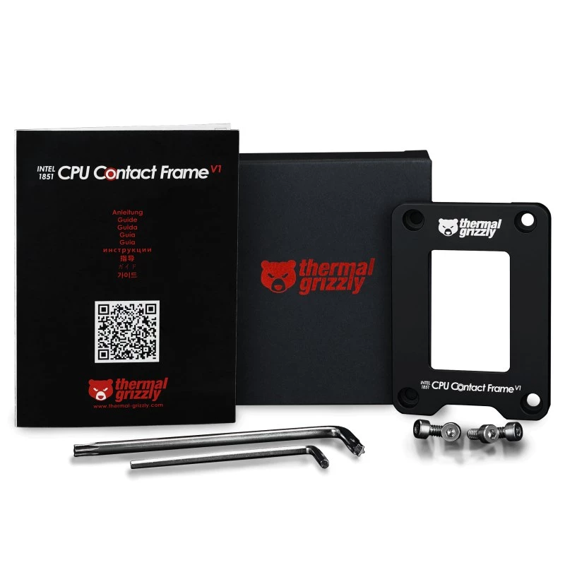 Kit de upgrade de frame Thermal Grizzly TG-CF-I1851-V1 Alumínio Preto 71x51x6mm