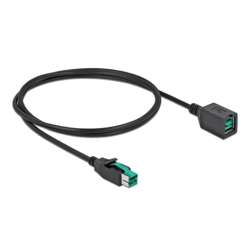 Cabo de extensão USB com alimentação DeLOCK 85980 12 V 1 m