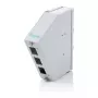 Distribuidor de fibra ótica para calha DIN DIGITUS DN-96893 — angular, 6 SC DX / LC Quad, alumínio, cinzento
