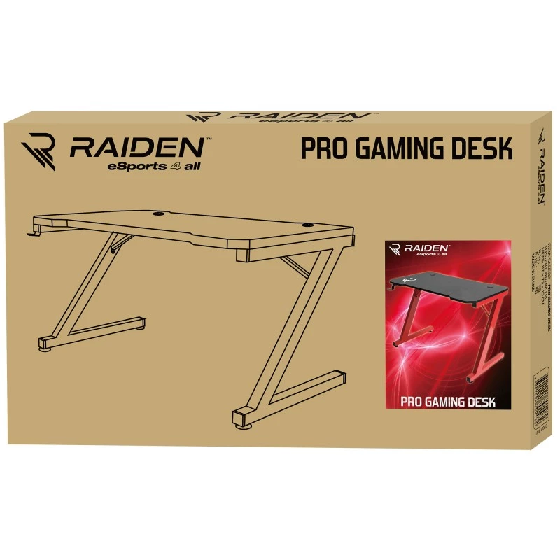 Secretária de gaming SUBSONIC Raiden Pro SA5593 – configuração ergonómica de altura ajustável