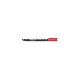 Marcador permanente Staedtler 317-2 ponta redonda vermelho 10 unid.
