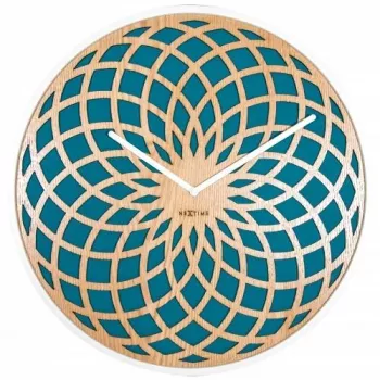 Relógio de parede NeXtime 3150tq Sun Small, Ø35 cm, turquesa