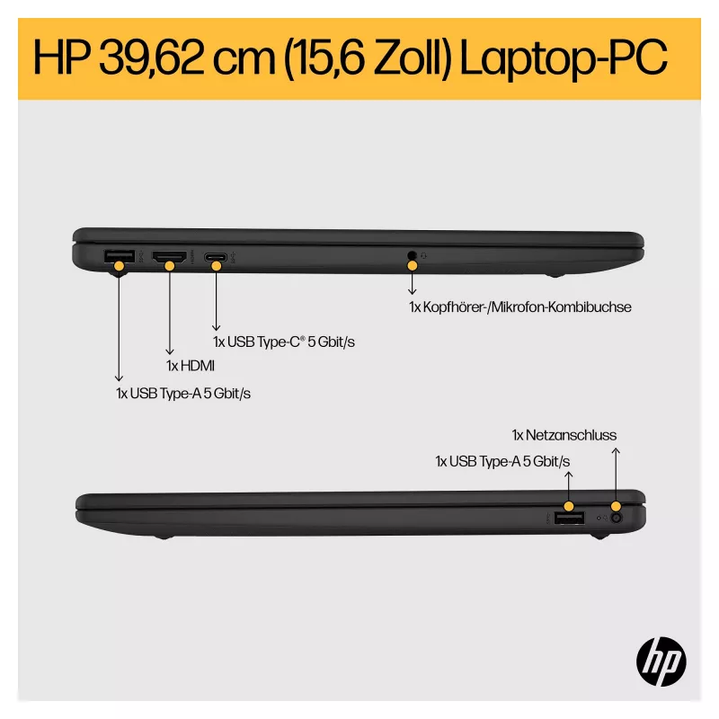HP 15-fc0676ng 39,6 cm (15,6 polegadas) portátil - Ryzen 7 - 16 GB RAM - 1 TB SSD - prateado (C94P3EA#ABD)