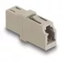 Acoplador de fibra ótica DeLOCK LC simplex fêmea para LC simplex fêmea OM1/OM2 bege