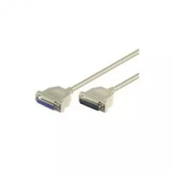 Wentronic Goobay Cabo de ligação D-SUB, Cinzento, 1,8 m - ficha D-SUB/IEEE 1284 (25 polos) > conector fêmea D-SUB/IEEE 1284 (25 polos) (50541)