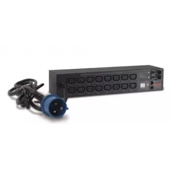 Unidade de distribuição de energia APC AP7922B — 16 tomadas C13, PDU medida e comutável, 2U, 200–230 V, 32 A, cabo de 3,05 m, preto