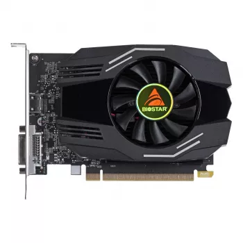 Placa gráfica BIOSTAR GeForce GT 1030 — 4 GB GDDR4, 64-bit, PCIe x16 4.0, refrigeração ativa, DVI-D + HDMI