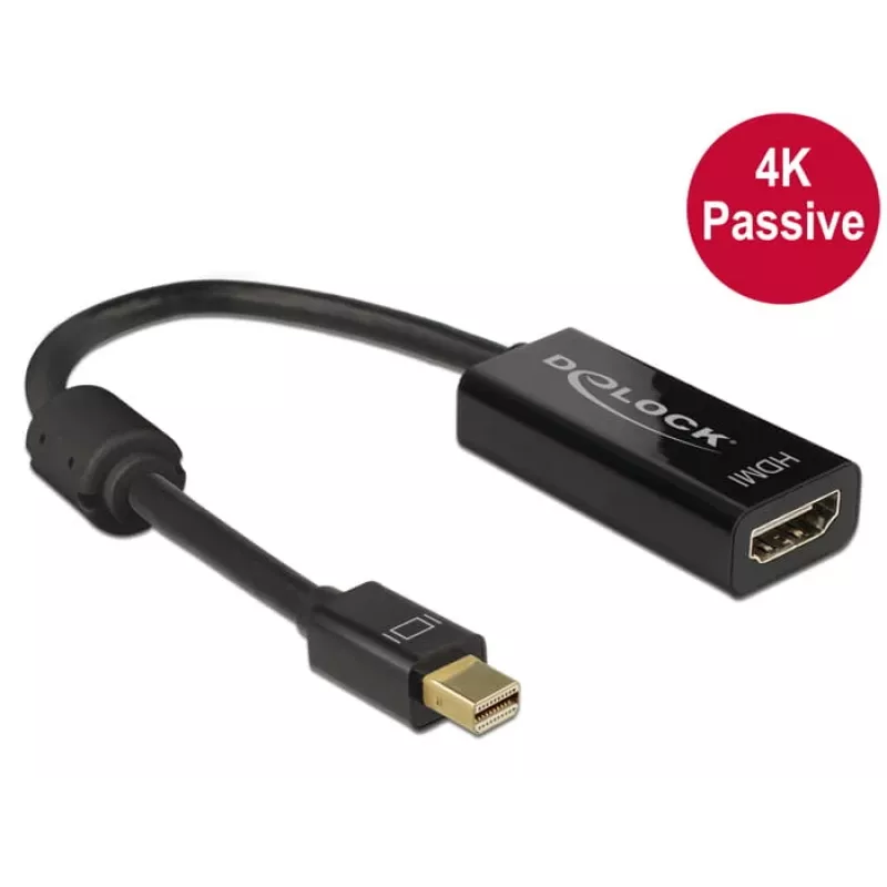 Adaptador de cabo de vídeo DeLOCK 62613 Mini DisplayPort para HDMI